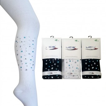 Children pantyhose with raindrop stones