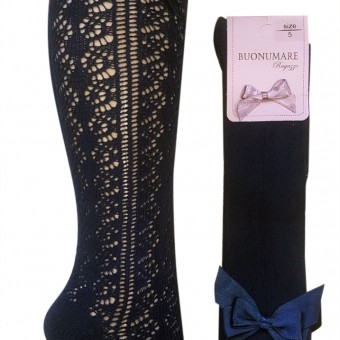 Children's fishnet stockings with bow accessories