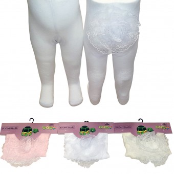 lace accesories on popo baby leggince