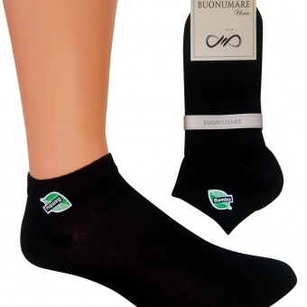 Men's one color short bamboo socks