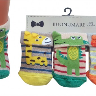 3D dinasours designed baby socks