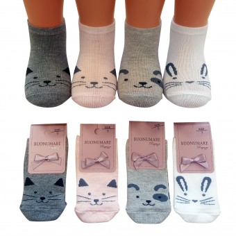 Cat and rubbit designed children short cotton socks