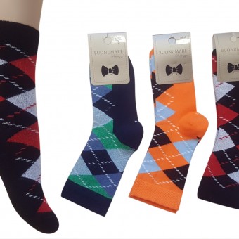 Full colors ecose designed boys cotton socks